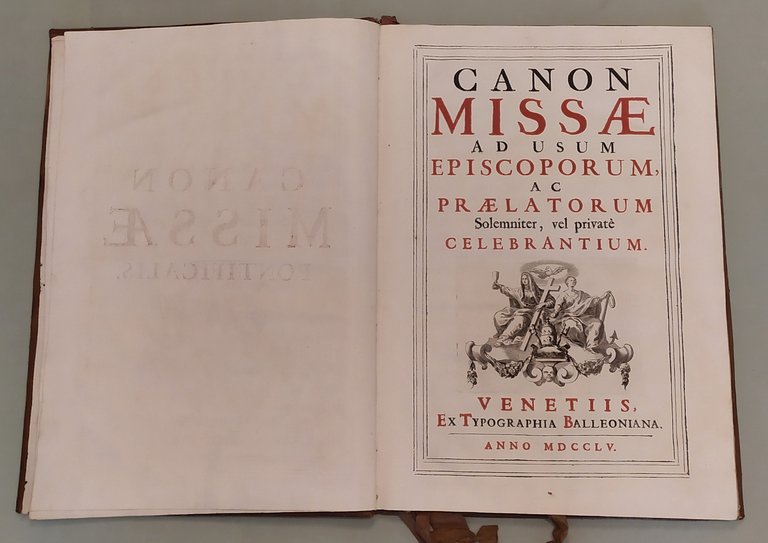 CANON MISSAE AD USUM EPISCOPORUM AC PRAELATORUM SOLEMNITER VEL PRIVATE' …