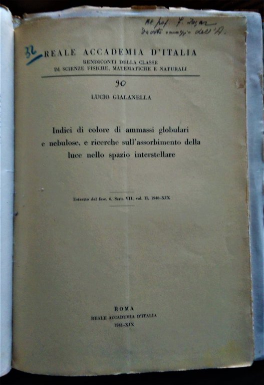 Pubblicazioni 1929 - 1953.