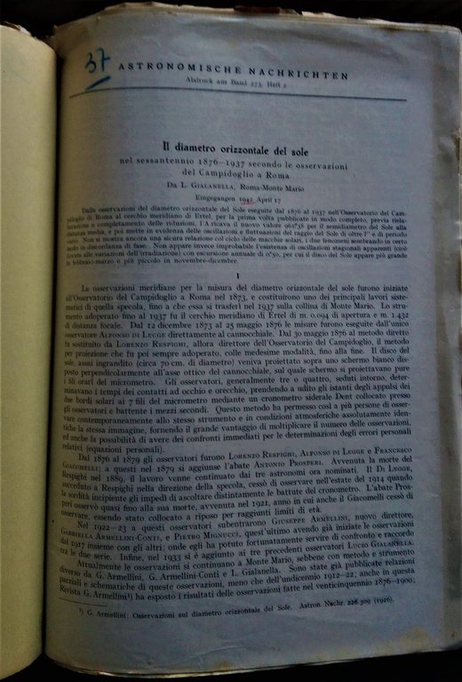 Pubblicazioni 1929 - 1953.