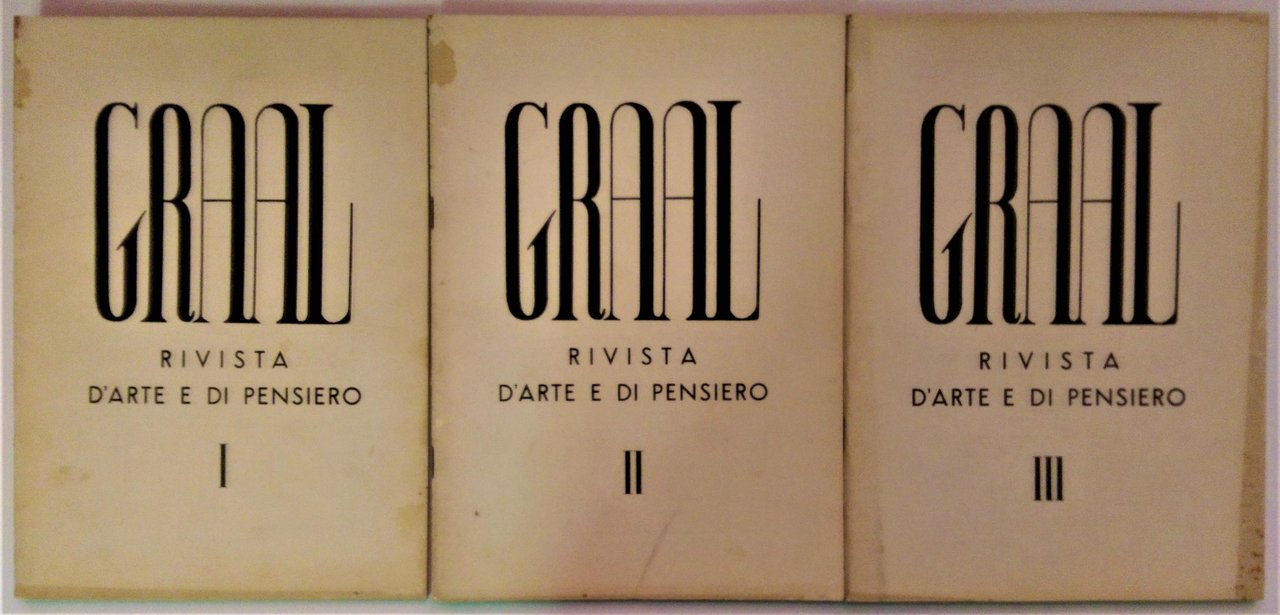 Graal rivista d'arte e di pensiero. anno decimo, N. 1 …