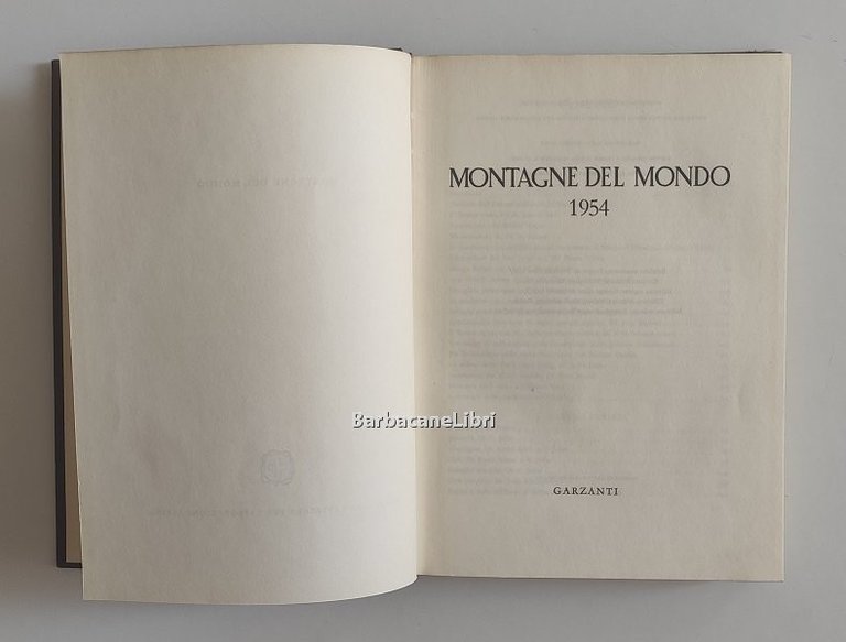 Montagne del mondo 1954