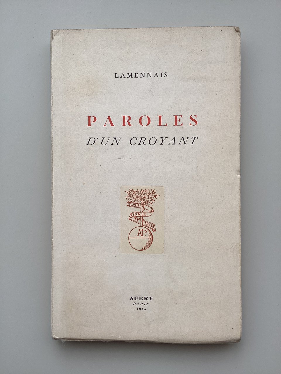 Paroles d'un croyant