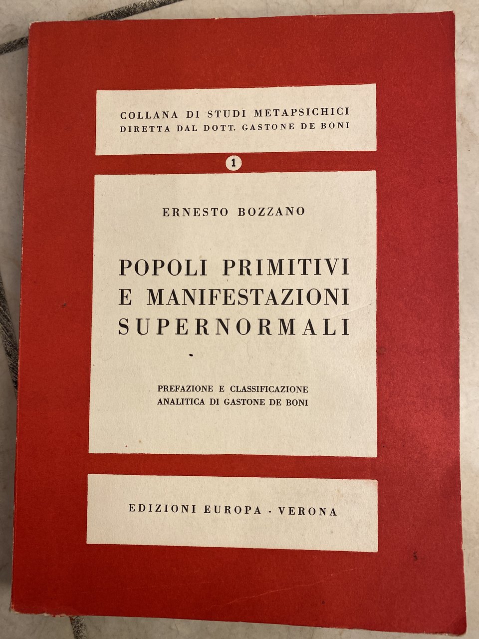 Popoli primitivi e manifestazioni supernormali