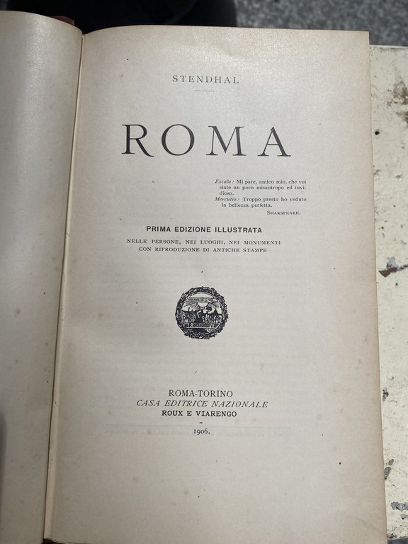 Roma nelle persone, nei luoghi, nei monumenti con riproduzione di …