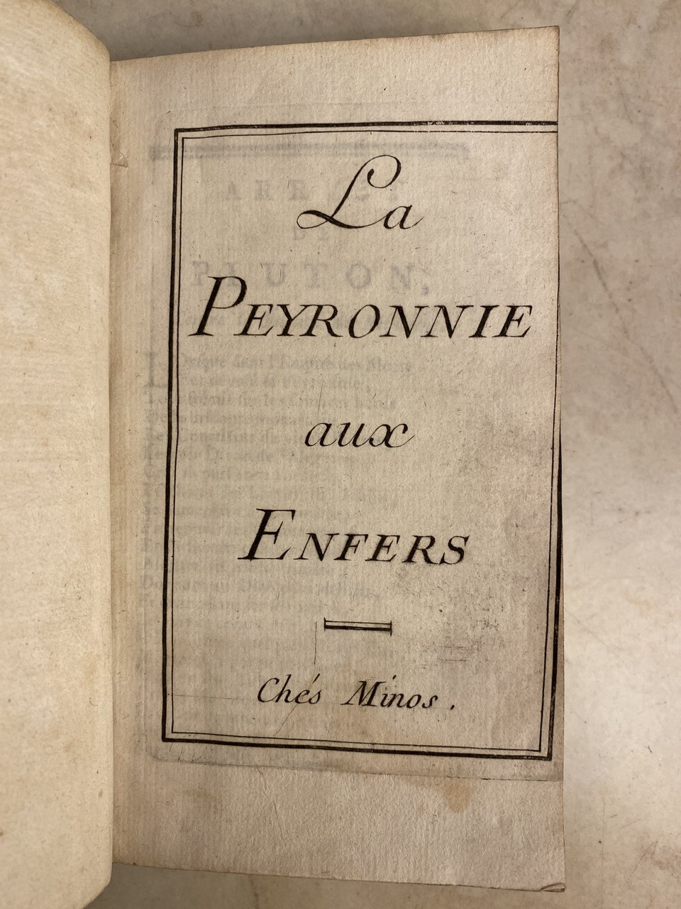 La Peyronnie aux Enfers - Chez Minos