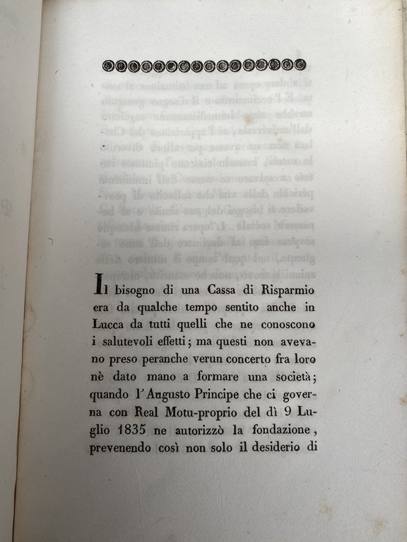 Regolamento per la Cassa di Risparmio e di Previdenza in …