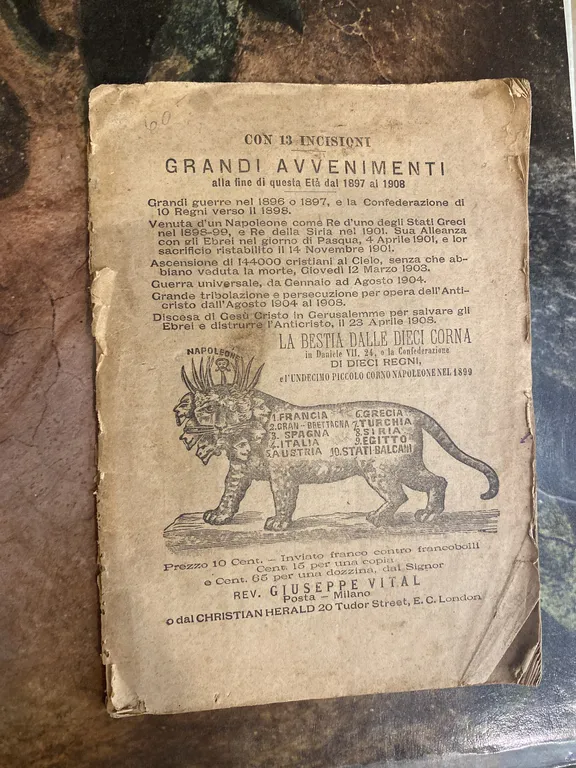 Grandi avvenimenti alla fine di questa Età dal 1897 al …