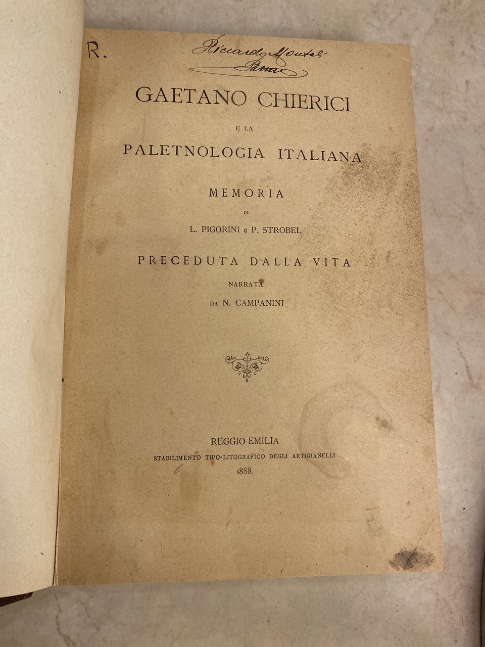 Gaetano Chierici e la paletnologia italiana