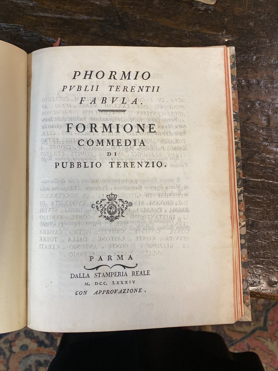 Phormio publii Terentii fabula - Formione commedia di Pubblio Terenzio