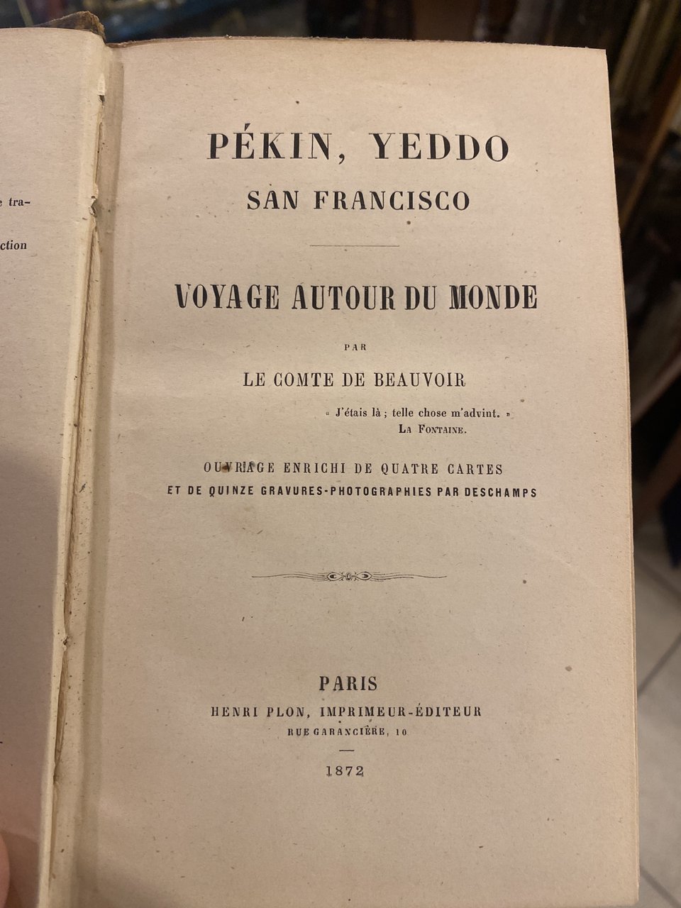 Pekin, Yeddo San Francisco - voyage autour du monde