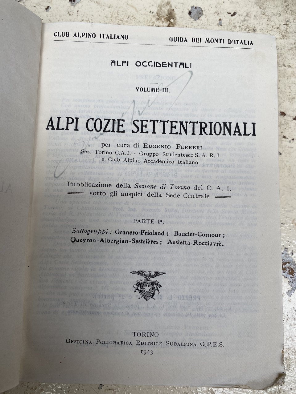 Alpi Occidentali - Volume III - Alpi Cozie settentrionali - …