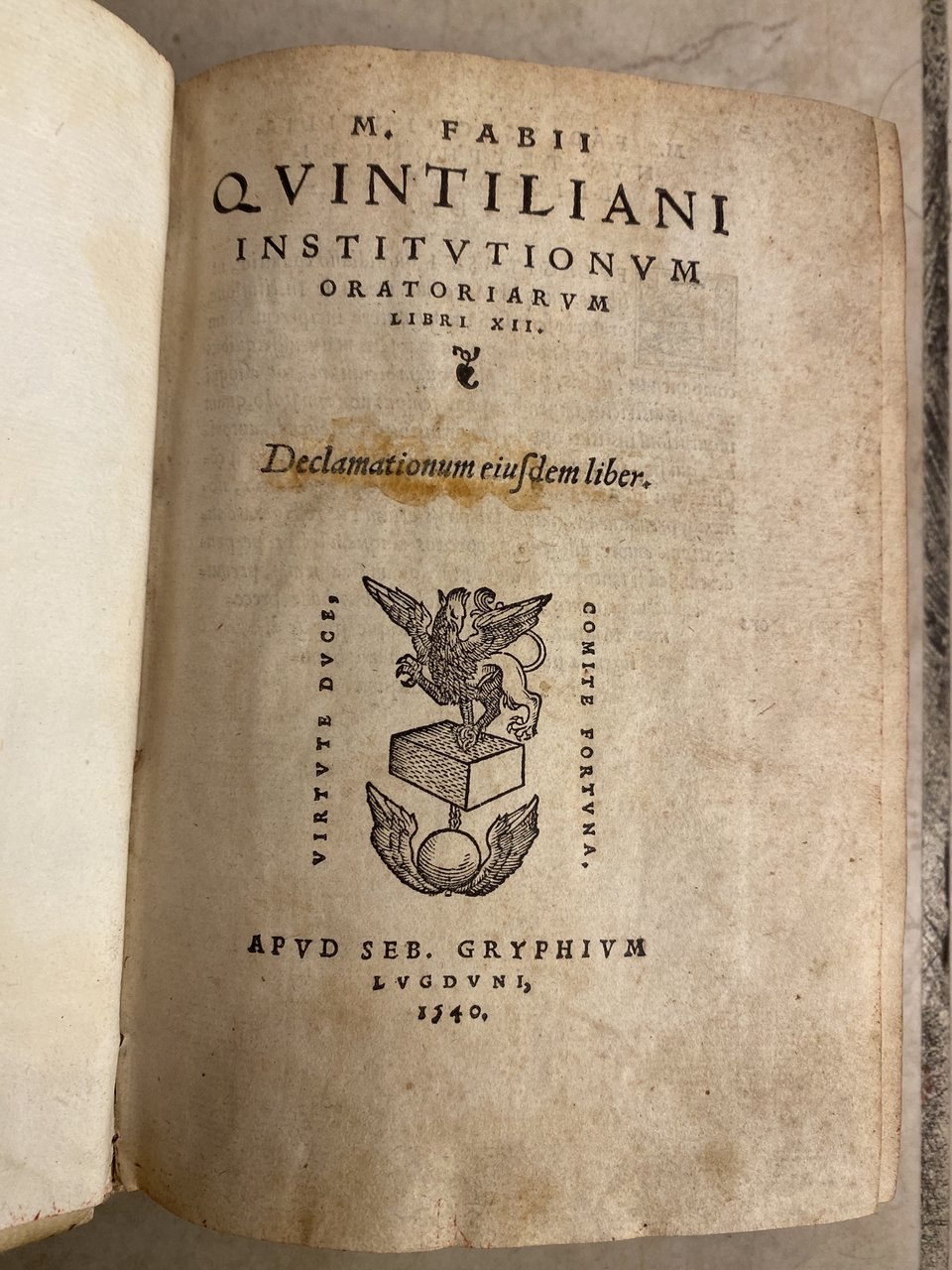 M. Fabii Quintiliani Institutionum oratoriarum - libri XII