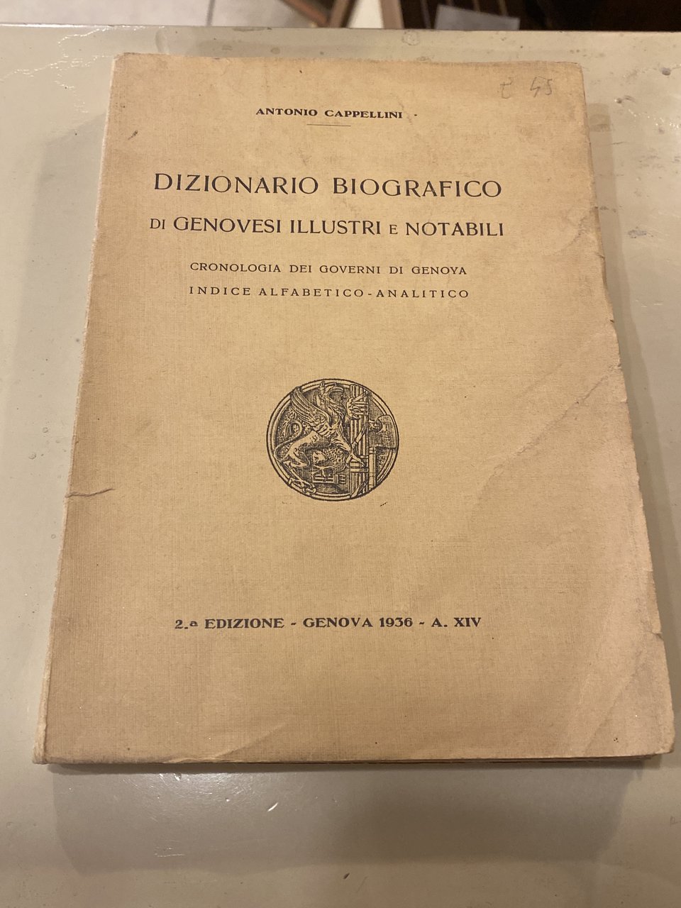 Dizionario biografico di genovesi illustri e notabili - Cronologia dei …