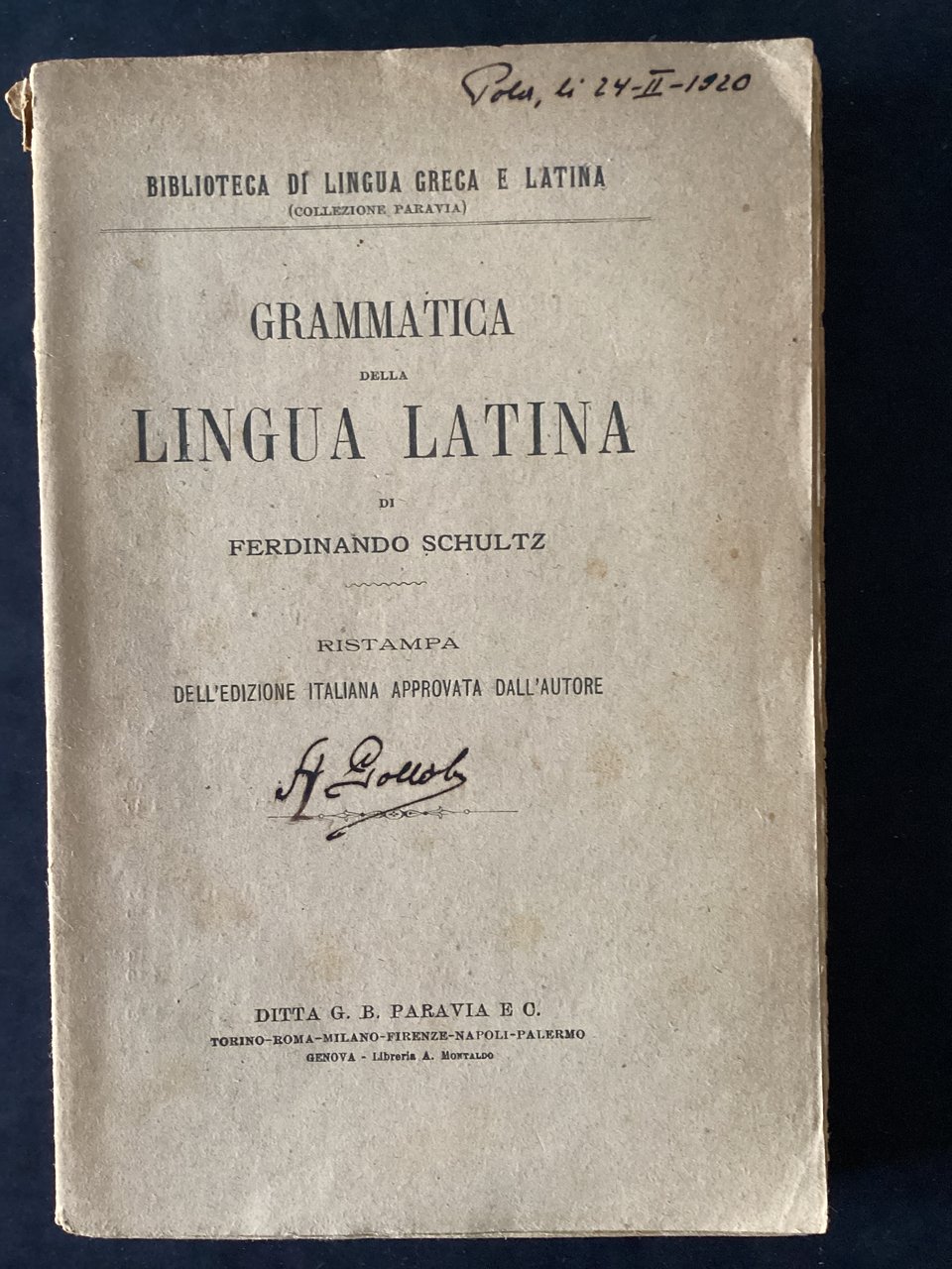 Grammatica della lingua latina