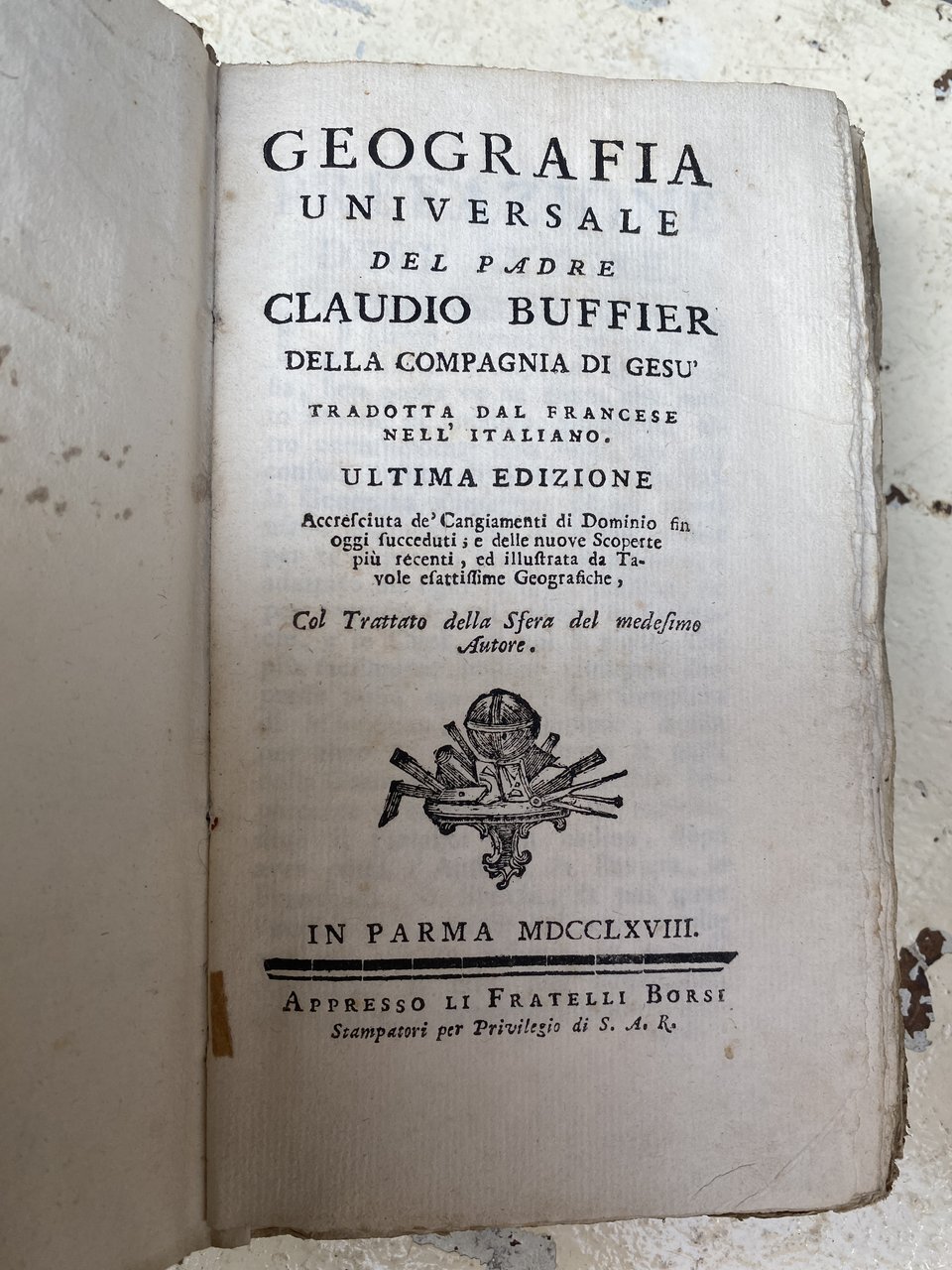 Geografia universale del Padre Claudio Buffier della Compagnia di Gesù …