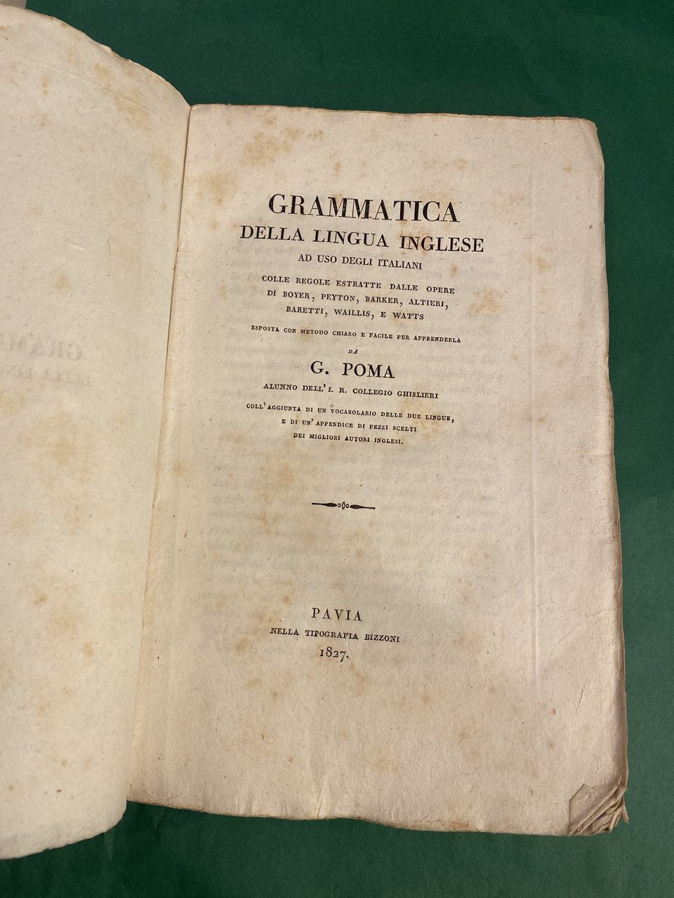 Grammatica della lingua inglese ad uso degli italiani