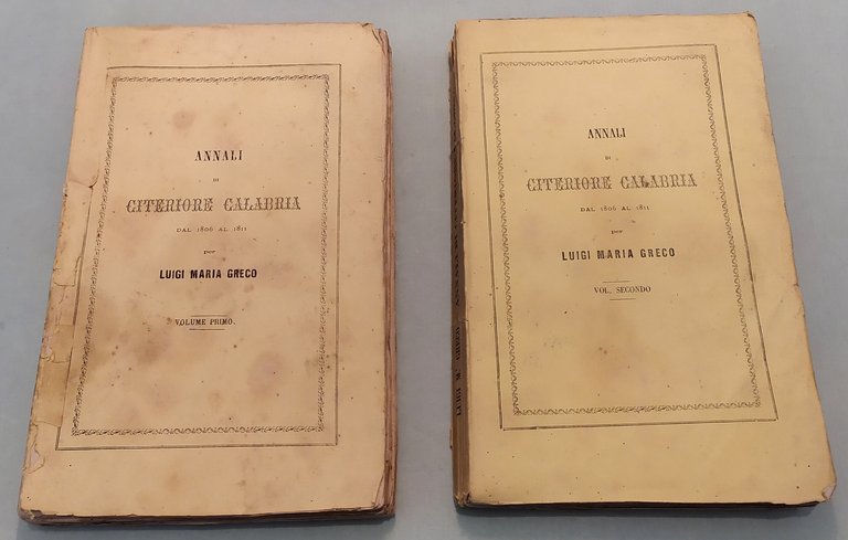 Annali di Citeriore Calabria dal 1806 al 1811.