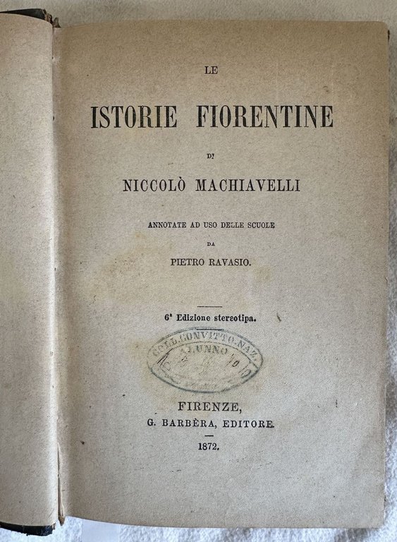 LE ISTORIE FIORENTINE