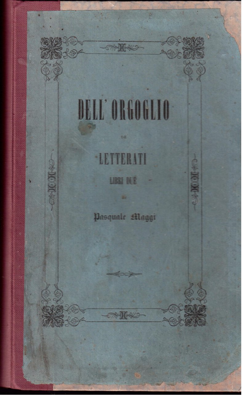 Dell'orgoglio dei letterati