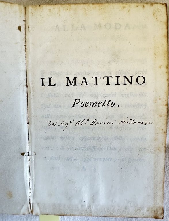 IL MATTINO POEMETTO - IL MEZZOGIORNO POEMETTO?