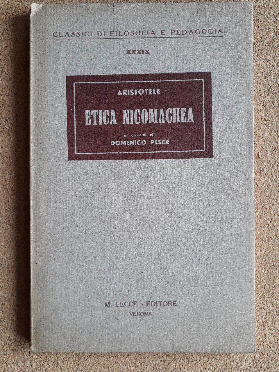 Etica nicomachea