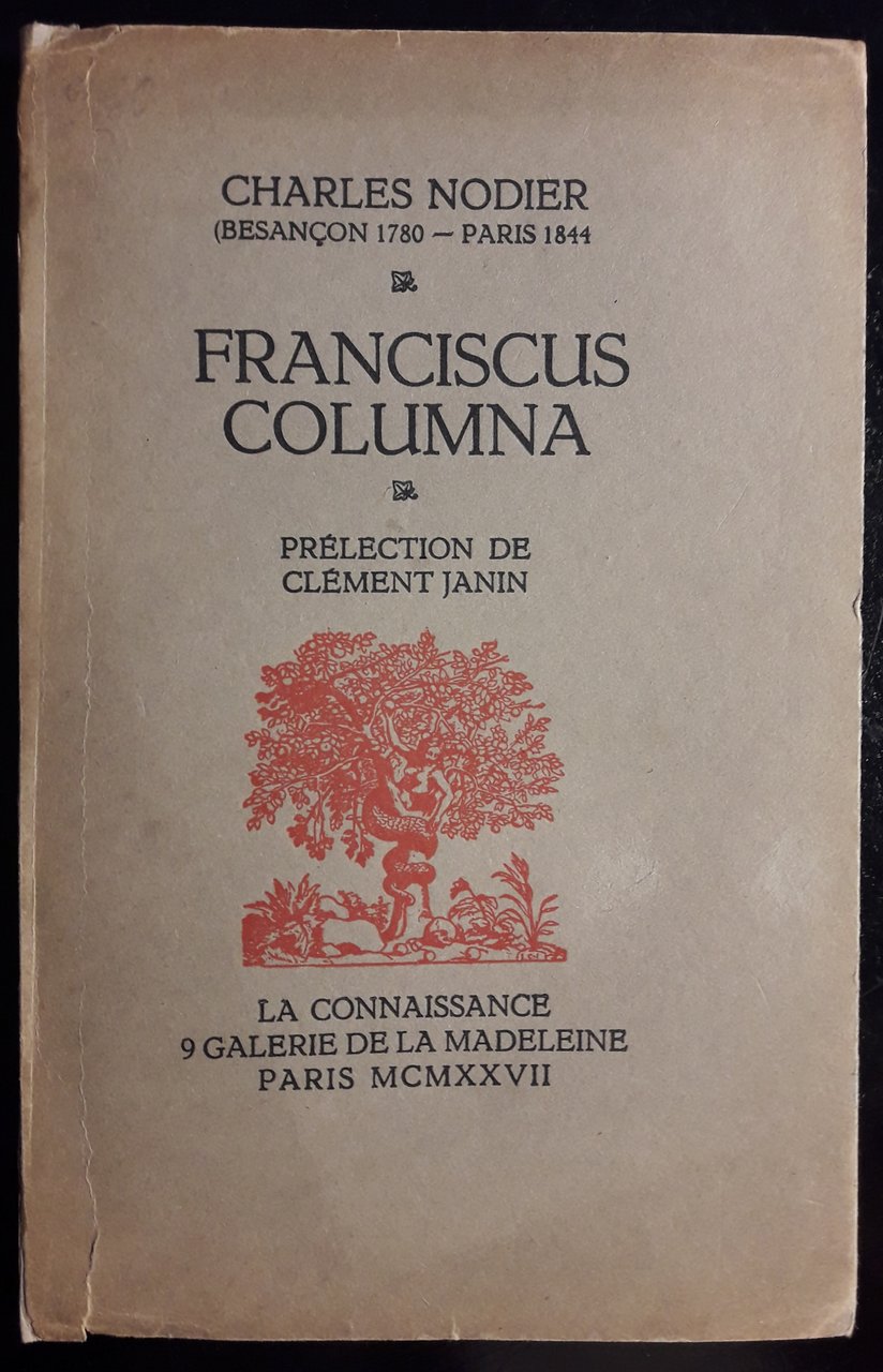 Franciscus Columna. Prélection de Clément Janin