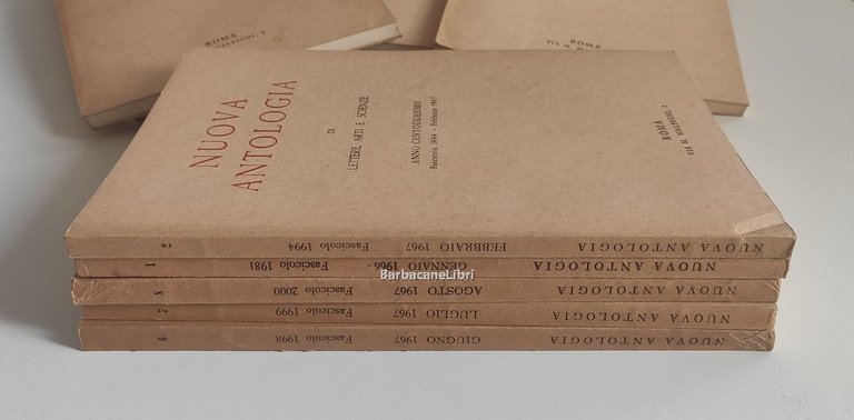 Nuova Antologia. Rivista di lettere, arti e scienze (vari numeri)