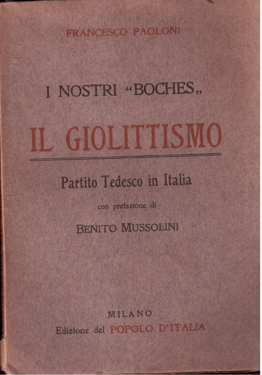 I nostri " boches " - Il Giolittismo Partito tedesco …