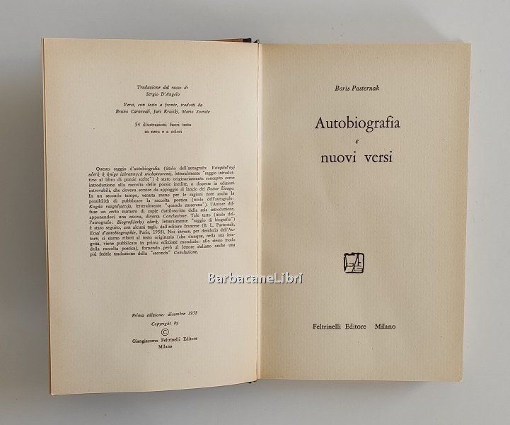 Autobiografia e nuovi versi | Immagine Gallery 4