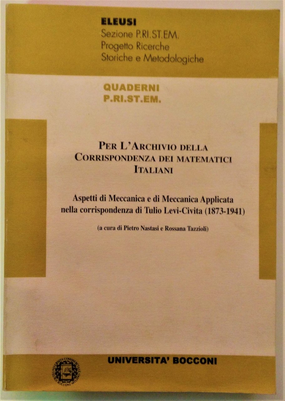 Aspetti di Meccanica e di Meccanica Applicata nella corrispondenza di …