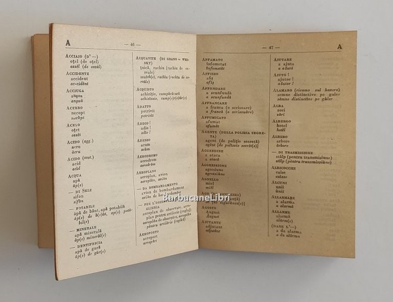 Piccolo vocabolario tascabile italiano - romeno. Con alcune note grammaticali …