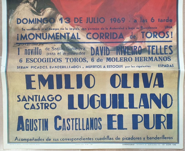 PLAZA DE TOROS DE MADRID DOMINGO 13 DE JULIO 1969 …