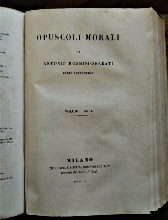 Trattato della Coscienza Morale libri III. Edizione seconda riveduta dall'autore. …