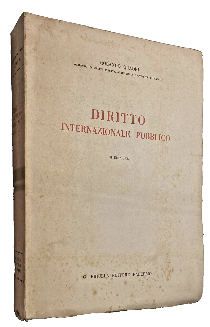 DIRITTO INTERNAZIONALE PUBBLICO