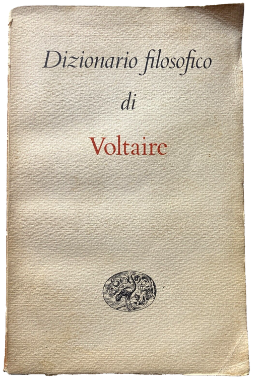 DIZIONARIO FILOSOFICO