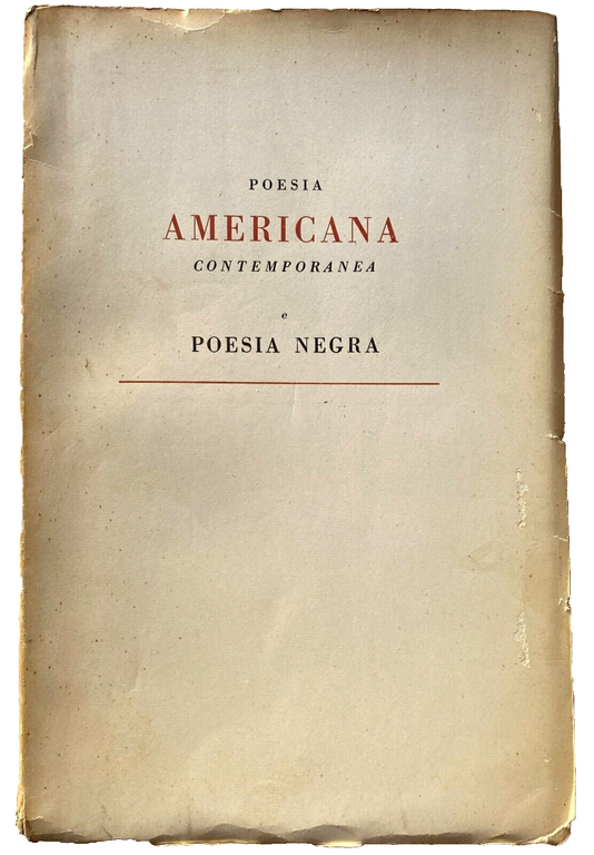 POESIA AMERICANA CONTEMPORANEA E POESIA NEGRA. (Testo originale a fronte)