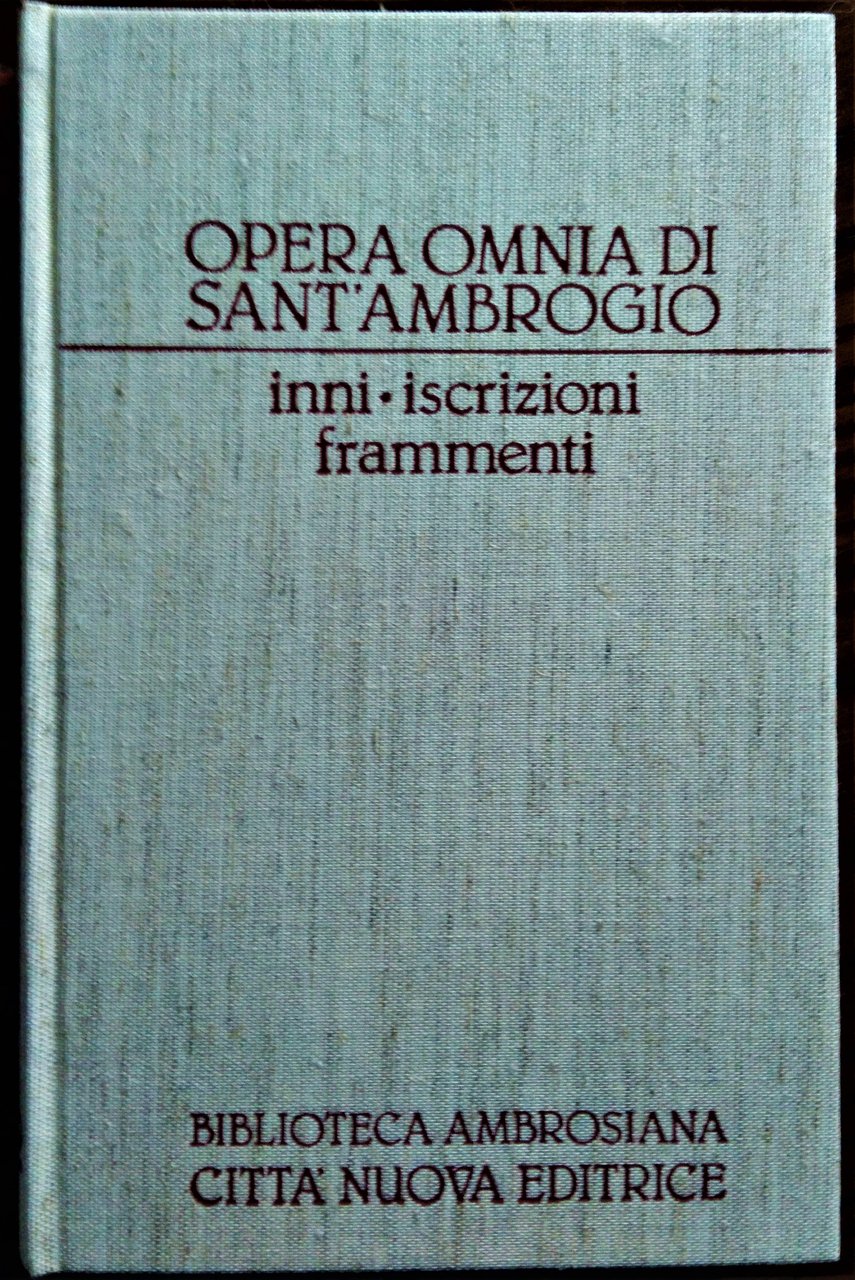 Inni - Iscrizioni - Frammenti.