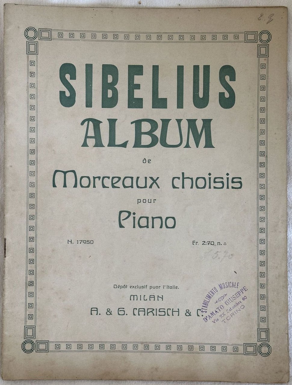 ALBUM DE MORCEAUX CHOISIS POUR PIANO