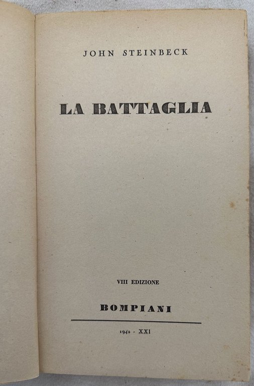 LA BATTAGLIA