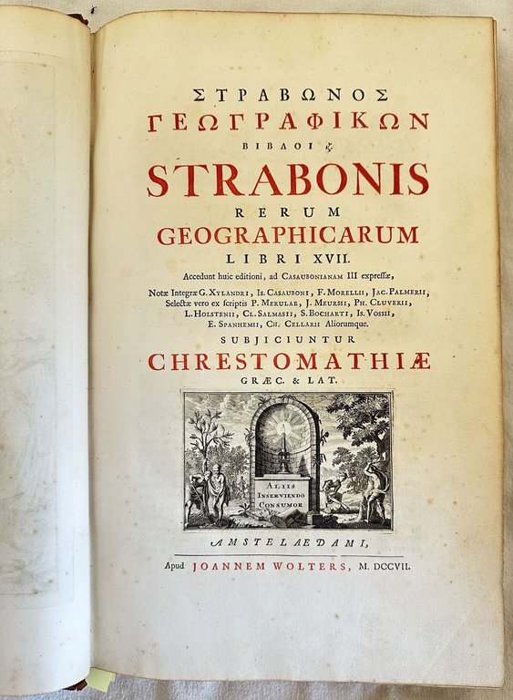 STRABONIS RERUM GEOGRAPHICARUM LIBRI XVII ACCEDUNT HUIC EDITIONI, AD CASAUBONIANAM …