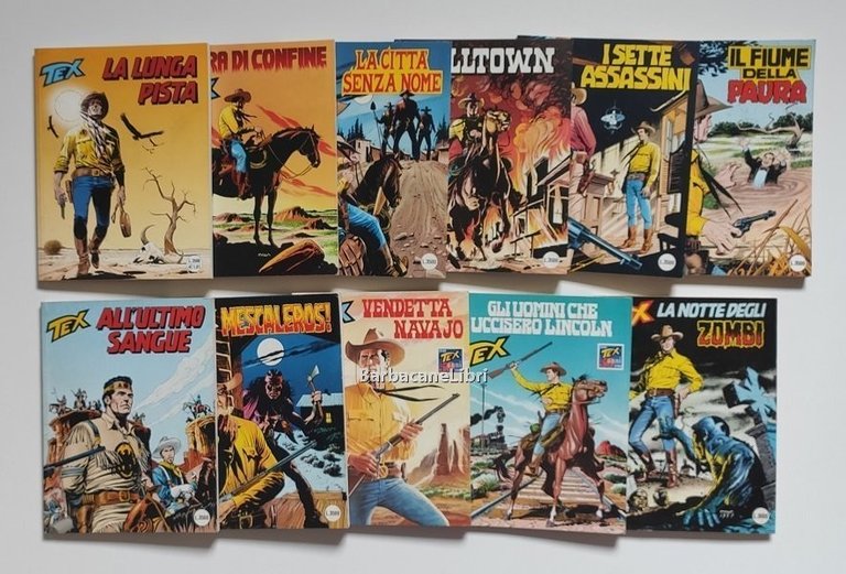 Tex ( 27 fumetti in blocco lotto stock )