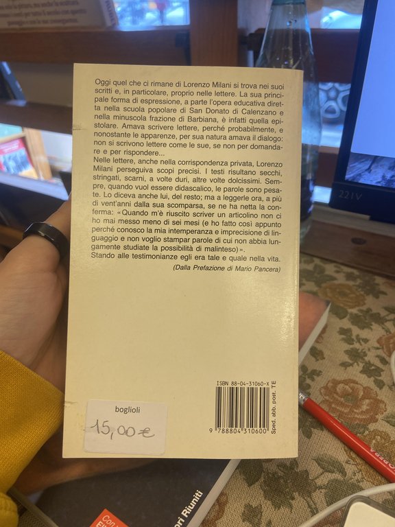 Lettere di Don Lorenzo Milani. Priore di Barbiana