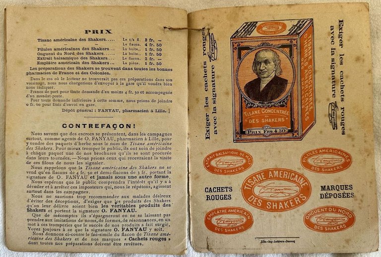 CALENDRIER 1902 GUIDE POUR L'ETUDE DE LA CHIROMANCIE PAR ZILLAH …